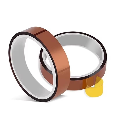 Αγορά 2.2N/25mm Silicone Adhesive Amber Polyimide Tape για εφαρμογές θερμοκρασίας online manufacture