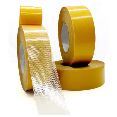 Αγορά Double-sided long filament adhesive tape mesh glass fiber carpet tape online manufacture