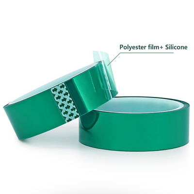 0.08mm PET πολυεστέρα ταινία πράσινη πλακέτα κυκλώματος θερμότητα ανθεκτική μεταλλική ταινία