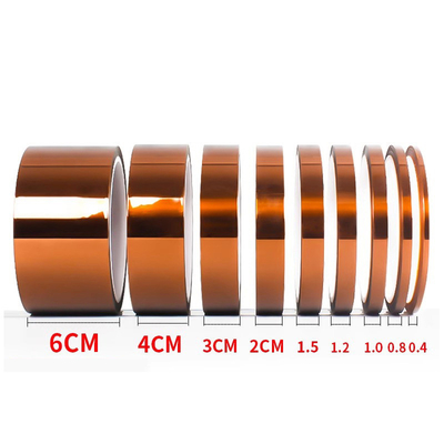 PI Kapton Amber No Residues Ελλειμματική αυτοκόλληση μονωτική ανθεκτική στη θερμότητα ταινία