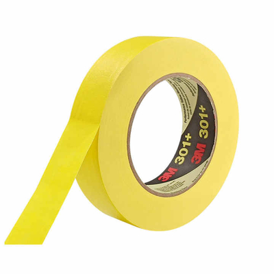 3M 301+ Υψηλής απόδοσης Κίτρινη ταινία μάσκινγκ Ταινία διαχωρισμού χρωμάτων ζωγράφου