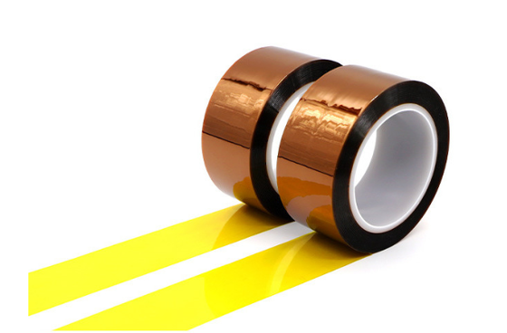 Ταινία πολυιμιδίου Kapton 50 micron με κόλλα σιλικόνης για βιομηχανικές εφαρμογές θερμοανθεκτικής ηλεκτρικής μόνωσης και θερμικής προστασίας
