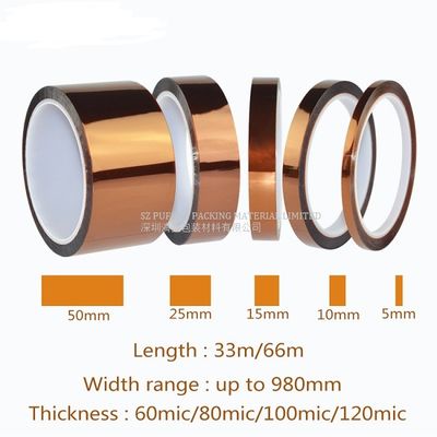 Ταινία ταινιών Polyimide Kapton πλαισιωμένη ταινία ταινιών ESD Kapton 30 μικρού διπλάσιο