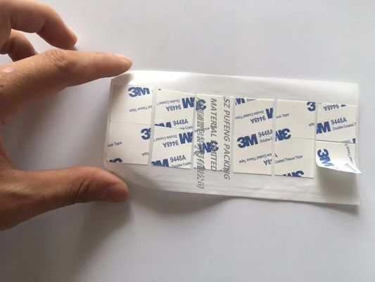 Ηλεκτρονική διπλή πλαισιωμένη αυτοκόλλητη ετικέττα 3m κολλητικών ταινιών 3M9448A προϊόντων ειδική τεμαχισμένη ταινία της Pet