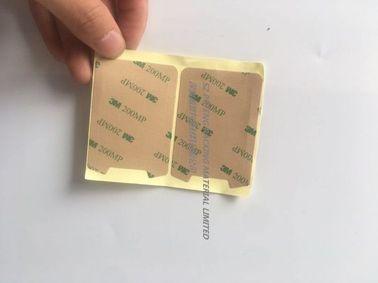 Κίτρινος πολυεστέρας 0.17mm 55m διπλή πλαισιωμένη ταινία αφρού της 3M